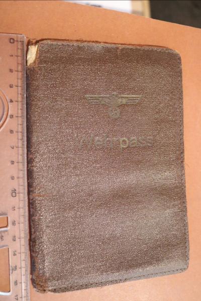 old artificial leather? Cover for military passport